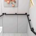 Staircase Handrail for Indoor Stairs, 5ft Modern Hand Railings Grab Bar Kit with Matte Black Finished, Non-Slip Wall Mount Decking Railings for Bars Lofts Kindergarten Guardrail Corridor (5ft, Black)