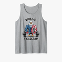 What Is a Kilogram Funny Eagle USA Patriotic Gym Design Tank Top, L