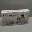 Square Magnet Button Maker Press Machine with 100 Sets Square Badge Making Supplies 2'' x 2'', Custom Fridge Badges  Ideal for Parties, Events, Business, School (Purple)