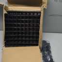 Amazon Basics 6 Cube Wire Grid Storage Organizer, Stackable Cubes, Cubby Bookcase, Display Shelf, 14" D x 14" W x 14" H, Black