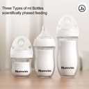 Natural Glass Baby Bottles Gentle & Slow Flow, Newborn Breastfeeding Bottle with Anti Colic Nipple for 0 Months Babies, 3 Packs (White (5 Ounce), 1 Count (Pack of 3))