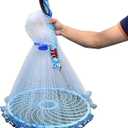 TYT Premium Cast Net, 3ft-12ft Radius, 3/8" or 1/4" Mesh for Bait Fish, Professional Grade, Upgraded Material, Suitable for Freshwater & Saltwater