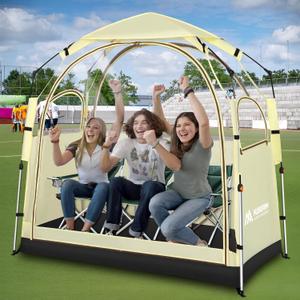 Sports Tent All Weather Clear Sport Tent Person Sport Shelter Waterproof and Windproof with Detachable Top Cover Rain Tent for Outdoor Sports Events Camping Fishing