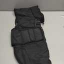 AOFITEE Coats for Extra Large Dogs, Warm Fleece Dog Winter Jacket with Harness Hole, Warm Snowsuit Puffer Jacket for Large Dogs, XL Pet Coat Windproof Cold Weather Coats for Border Collie, Beagle, XL (Black)