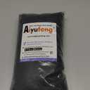 Aiyufeng Kirei Black Sheer Curtains 63 Inch Length 2 Panels, Faux Linen Slub Textured Soft Breathable Rod Pocket Light Filtering Curtain for Living Room Bedroom Kitchen, Each 40Wx63L Inch