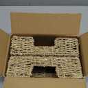 Pumtus 2 Pack Woven Napkin Holders, Seagrass Guest Towel Serving Tray, Fit Napkins 8.2 x 4.7 Inch, Disposable Paper Hand Towel Basket, Rattan Flat Napkin Dispenser for Bathroom Kitchen