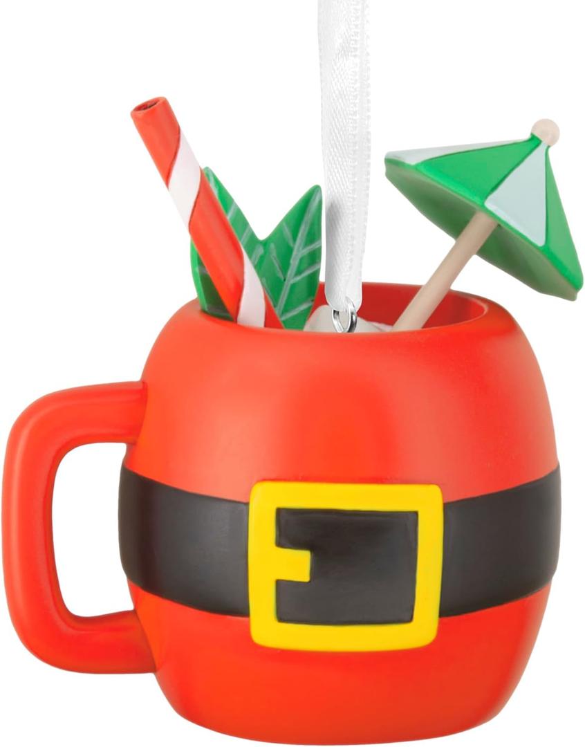 Hallmark Santa Mug Cocktail Christmas Ornament, Cocktails Gifts