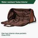 Halfday Convertible 2-in-1 Garment Duffel Weekender Bag 45L: Wrinkle-Free Travel (Hanging Suit Compartment, Shoe Pockets, Trolley Sleeve), Durable & Water-Resistant Carry-on, Port