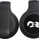 [2 Pack] Clip for Princess Cruise Medallion Holder,Princess Medallion Holder for Princess Ocean Medallion 2024 & 2025 Carnival Cruise Ship Essentials Medallion Accessory for Kids & Adults (Black)