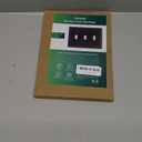 2-Pack Triple Toggle Light Switch Cover Plate, Durable Natural Bamboo Fiber Decorative Switch Plate Covers, Matte Black 3 Gang Wall Plate, Corrosion Resistant