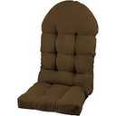 Adirondack Chair Cushion, Rocking Chair Cushion 44x19.4x4 inch, High Back Patio Cushions of Upper and Lower with Ties, Sunscreen and Fade-Resistant (Brown 3)