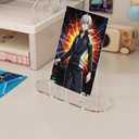 2 x Novabright 20 Pcs Clear Acrylic Trading Card Display Stand Baseball Card Display Table Versatile Easel Picture Holder Stands for Psa Graded Trade Shows Small Items