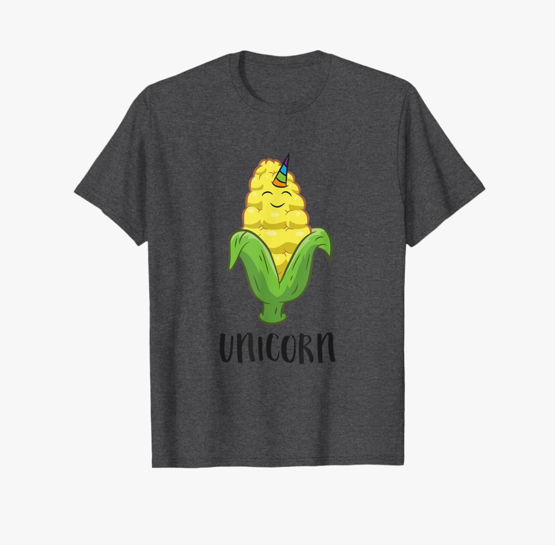 Funny Uni Corn Unicorn Corn Lovers Corn Farmer T-Shirt XXL