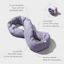 Huzi Infinity Pillow - Home Travel Soft Neck Scarf Support Sleep (Purple)