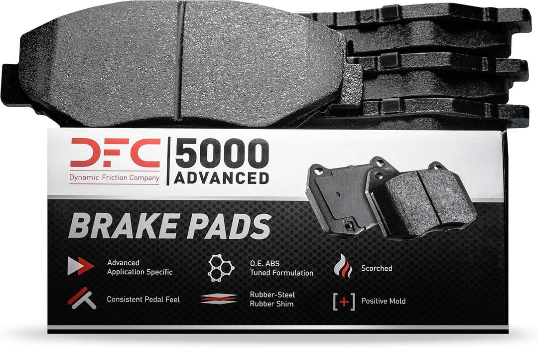 Dynamic Friction Company 5000 Advanced Brake Pads - Ceramic 1551-1724-00-Rear Set