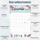 GuassLee Large Wall Calendar 2026-2027,24-Month Vertical Wall Calendar Runs from Jan. 2026 to Dec. 2027, 22"x15" Hanging Monthly Planner with Thick Paper Watercolor Design for Easy Organizing