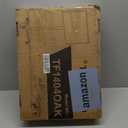 Rfiver Rolling TV Stand for 32 to 55 60 Inch TVs up to 88lbs, Height Adjustable Mobile TV Stand with Wood Base, Space-Saving Design Tall TV Cart Floor Stands for Living Room, Bedroom, Corner (White)