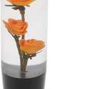 Car Shift Knob 15cm | Front Shift Lever Knob Universal for Automatic and Manual Vehicle Acrylic Orange with 2 Adapter 1 Set