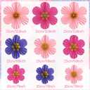 Purple Pink Paper Fans, Pink and Purple Paper Flower Birthday Decorations for Classroom, Birthdays, Baby Showers, Weddings