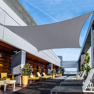 Shade&Beyond Sun Shade Sail Canopy Curved, UV Block Breathable 6'x10' Rectangle Sunshade for Backyard Yard Deck Outdoor Facility and Activities