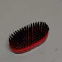 Torino Pro Wave Brush - Medium Hard Oval Palm/Military Bristle Brush - 360 Waves - Red (1 Count (Pack of 1))