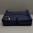 Sheenive Stadium Seats for Bleachers with Back Support, Bleacher Seats with Backs and Cushion Wide, Padded Portable Folding Comfort Stadium Chair with Shoulder Strap, Perfect for Sports Events (Navy Blue)