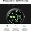 Google Pixel Watch 3 (41mm) 2024 Model - Android Smartwatch, Heart Rate Tracking, Fitbit Advanced Running, Fitness Insights, 24-Hour Battery - Matte Black Aluminum Case - Obsidian Band - Wi-Fi
