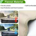 Dashboard Cover for Honda Civic 2006-2011 Non-Slip Front Dash Cover Mat Flannel Silicone