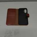 OCASE Compatible with iPhone 16 Wallet Case, PU Leather Flip Folio Case with Card Holders RFID Blocking Kickstand [Shockproof TPU Inner Shell] Phone Cover 6.1 Inch 2024, Dark Brown