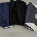 Wegreeco Washable Dog Diapers - Washable Male Dog Belly Wrap - Pack of 3 - (Black, Charcoal, Navy, Medium)