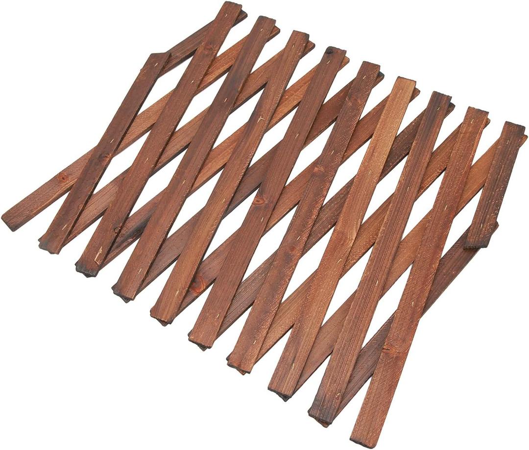 Expandable Plant Trellis, Outdoor Decorative Wood Trellis Fence Wall Trellis, Trellis Fence Support for Climbing Vines Flowers