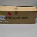 Upgraded Portable Sauna of Relaxation, Detoxification, Steam Sauna for Home with Steamer, Pairs Remote Control, Folding Chair, 9 Levels, 2.6 x 2.6 x 5.9