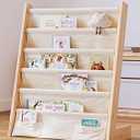 G&W Gruwald Kids Bookshelf, Book Shelf for Kids Rooms, Toddler Bookshelf, Book Rack for Kid (Wood, Medium)