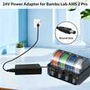 for Bambu Lab AMS 2 Pro Switching Adapter 24V 4A AC/DC Power Supply Compatible with Bambu Lab AMS 2 Pro Automatic Material System Replacement for Honor ADS-96HLA-19-1 24096E Charger