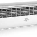 Vornado PORTAL Window Fan with 3 Speeds, Reversible Exhaust Mode, Weather Resistant, Window Fan For Kitchen, Bedroom, Home, Low Profile, White