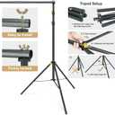 LINCO Lincostore Backdrop Support Stand Kit 10x6.5ft Adjustable Photography Studio Photo Background Support System with Carrying Bag for Green Screen Muslin, 4171