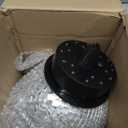 Disco Ball with Motor and Light, 8" Hanging Mirror Ball and 6RPM Batteries Powered Rotating Motor with 4 Light Colors and 18 LEDs for Disco Party Decoration, DJ Club