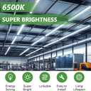 Pak LED Shop Lights, 4FT T5 Integrated Utility Fixture, 2300LM 6500K Cool White, 20W Energy Efficient Linkable LED Tube Lights for Garage, Workshop, Basement, FCC Certified, 2 Pack
