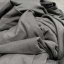 2-Pack Pure Cotton Fitted Sheet Queen Size, 600 Thread Count 16" Deep Pocket Egyptian Cotton Fitted Sheet (2pcs, Queen, Dark Grey)