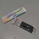 Artdone Nail Dotting Tools 6PCS Double-ended Nail Art Brushes Kit Nail Art Gel Polish Liner Brushes Design Pen For Nail Drawing And Nail Paint Brushes Small Detail Brushes (Black)