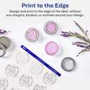 Avery Printable Round Labels with Sure Feed, 3/4" Diameter, Glossy Clear, 400 Customizable Labels (4222)