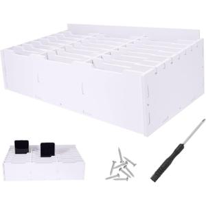Angoily Classroom Mailbox Cell Phone Storage Box Desktop Wood Calculator Cell Phone Holder Desk Organizer for Teachers Classroom Office (24 Slots) Cell Phone Holder Classroom (39X20.7CM)
