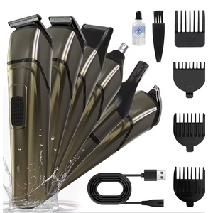 SEJOY Body Hair Trimmer for Men Electric Groin Hair Trimmer Cordless Beard Trimming Kit with Standing Charging Dock USB Rechargeable,for Mustache Body Facial Nose Ear Hair Cutting with LED Light