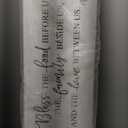 Bless The Food Before Us Home Decor Wall Sign For Family Kitchen Farmhouse Dining Room Vintage Rustic Retro Boho Wood House Wall Art Decoration For Living Room Bedroom 40 x 15 Inch white