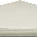 Replacement Canopy Top, 10' x 10' Pop-Up Cover for Canopy Straight Leg Tent Cover for Outdoor Garden Patio Camping Sun Shade (1pc Top Cloth Only) Beige