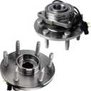 Autoround 515160 4WD Front Wheel Bearing and Hub Assembly Fit for 2014-2020 Chevrolet GMC Cadillac - Tahoe Sierra 1500 Yukon XL Escalade ESV Silverado 1500 XTS Suburban, 6-Lug w/ABS, Set of 2
