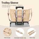 Diaper Bag Large Tote Baby Bag, Diaper Bag Purse, Capacity Travel for Labor Delivery (Beige)