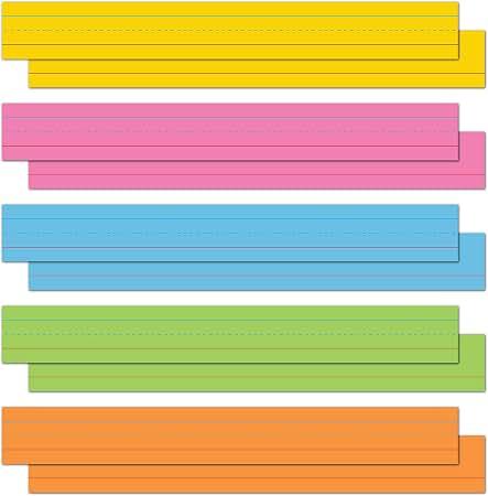 Astrobrights Colored Sentence Strips, 3" x 24", 65 lb/176 gsm, 5-Color Assortment, 100 Count (91992)
