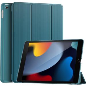 ProCase Smart Case for iPad 10.2 Case iPad 9th 8th 7th Generation Case, Hard Back Protective Cover iPad Case for iPad 10.2 Inch Teal