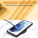 KANGHAR Compatible with Samsung Galaxy S21 Case Sunflower Butterfly Anti-Slip Drop Protection with Soft TPU Bumper Shockproof Protective Phone Cover for Women Girls